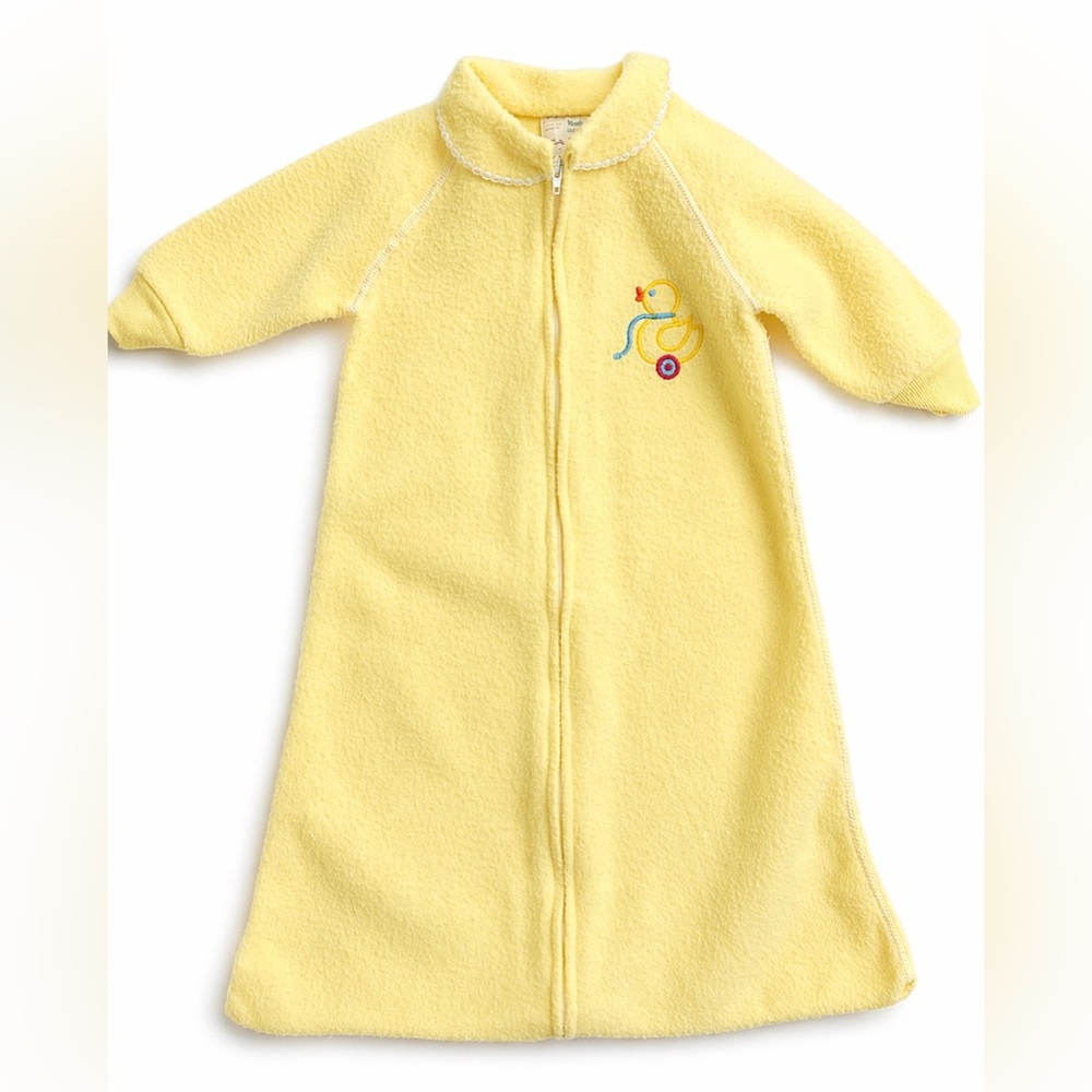 Vintage JCPenny Yellow Fleece Sleep Sack